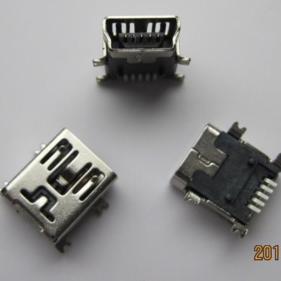 miniUSB B type 5pin (Soldering feet: SMT, Housing: SMT)