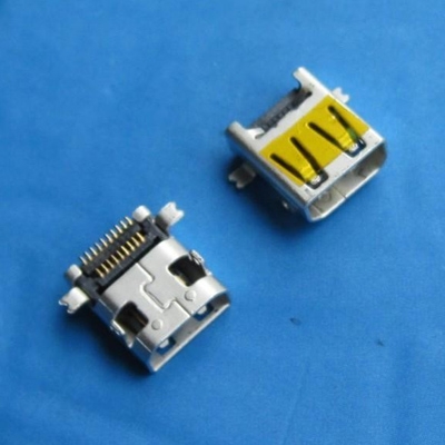 HDMI D TYPE Female SMT Housing Front and Rear Insert